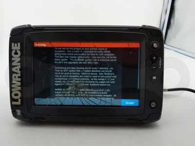 LOWRANCE ELITE 7 TI FISHFINDER CHARTPLOTTER SONAR SCREEN HEAD UNIT DISPLAY 7" - Image 1 of 4