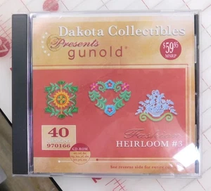 Dakota Collectibles Heirloom #3 970166 Machine Embroidery CD 40 Designs - Picture 1 of 4