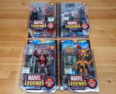 Lote de 4 figuras Marvel Legends serie 7 + cómic ToyBiz 2004 - ¡NUEVO Y SELLADO! Foto 1 de 4