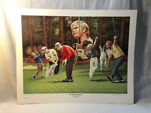 Jack Nicklaus Masters Champion The Master of Augusta Alan Zuniga Golf Lithograph