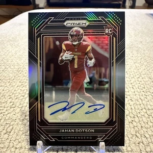 2022 Panini Chronicles Jahan Dotson Prizm Black Signatures Auto #PB-15 Rookie - Picture 1 of 2