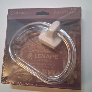 Vintage NOS (1995) Lenape “Carrousel” Bone Porcelain (#426) Towel Ring - Picture 1 of 3