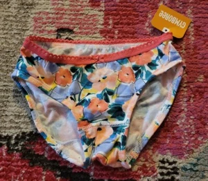 NEW NWT Gymboree xxs 2t girls single floral panty underwear spring old line - Picture 1 of 2