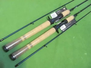 LOT OF 2 FENWICK EAGLE 8' 0" ULTRA LIGHT MODERATE ACTION 2-PIECE CASTING RODS. - Picture 1 of 6