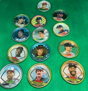 13 monedas Topps (1988-90) más moneda Pinnacle Mint Mo Vaugh - Imagen 1 de 6