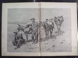 Prospettori minerari nella Sierra Madre Harper's settimanale 1890 - Foto 1 di 1