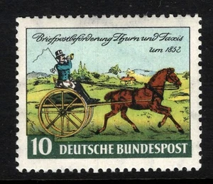 Estampilla OPC 1952 Alemania Thurn & Taxis Centenario Sc#692 Mi#160 Estampillada sin montar o nunca montada 46634 - Imagen 1 de 1