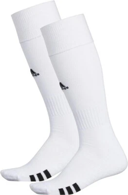 Adidas, Over the Calf  White Athletic Socks, Adidas, 2Pk Size: Youth 13C-4Y - Image 1 of 4