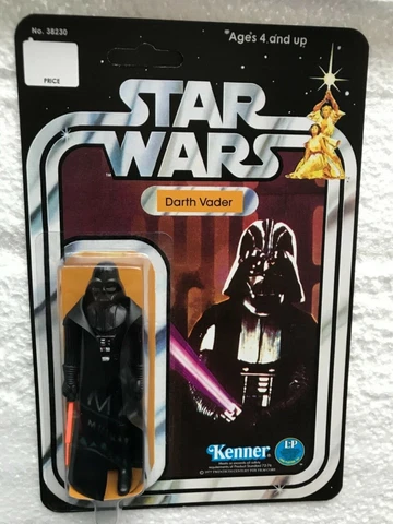 KENNER 1977 DARTH VADER ON  STAR WARS 12 BACK  CARD A NEW HOPE SITH LORD Cover
