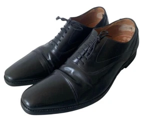Loake Mens Black Vinateg Stylish Fashionable Handcraft Oxford Shoes Size UK 12  - Picture 1 of 5