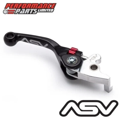 ASV F4 Black Unbreakable Short Front Brake Lever for Honda XR250 R 1996 - Image 1 of 4