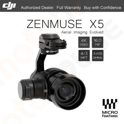 DJI ZENMUSE X5 4K Video 16MP Camera 3-Axis Gimbal 30 FPS for INSPIRE 1 / 1 PRO - Image 1 of 4