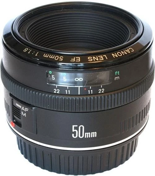 Canon EF 50mm f/1.8 Black Photography Lense Camera Lens - Image 1 of 1