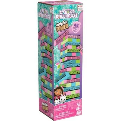 Gabby‘s Dollhouse Jumbling Tower Stapel Spiel Stapelturm Wackelturm Holzturm - Bild 1 von 4