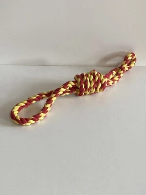 Dog Rope Pull/Tug Toy - Yellow/Red - Image 1 of 3
