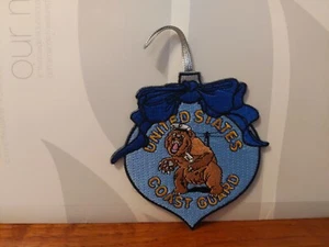 UNITED STATES COAST GUARD Color CHRISTMAS DECORATION 3 1/4 X 3 INCH - Picture 1 of 2