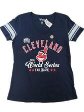 2016 World Series Fall Classic Cleveland Indians Womens Size S-M-L-XL Blue Shirt