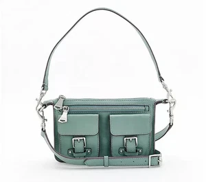 Aimee Kestenberg Leather Saddle Up Mini Crossbody-Moss Green A695759 NEW - Picture 1 of 4