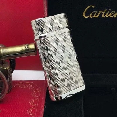 Smoking Lighter Cartier Classic Luxury Lighter Gas Lighter With Stones&Box #A1 - Image 1 of 4