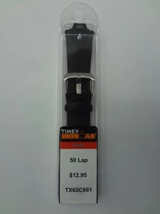 Timex Iron Man 50 Lap Rubber Watch Band 16 mm - Picture 1 of 8