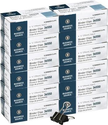 Clips de carpeta plegables premium Business Source para organización segura de documentos  Foto 1 de 4
