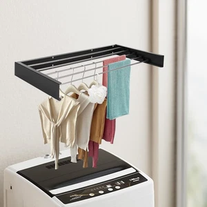 Estante de secado de ropa, estante de secado de ropa montado en la pared, estante de lavandería - Imagen 1 de 20