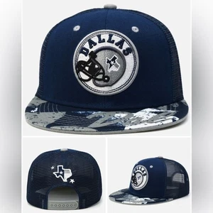 Dallas Leader Retro Ciudad Malla Casco Mapa Dal SnapBack Camionero Sombrero Gorra Vaqueros - Imagen 1 de 9