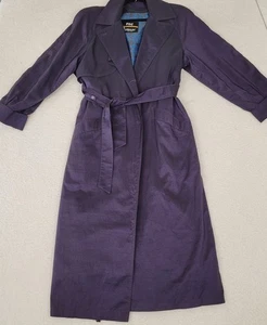 London Fog Regen Trenchcoat Damen 8 herausnehmbares Futter Deep Purple - Bild 1 von 19