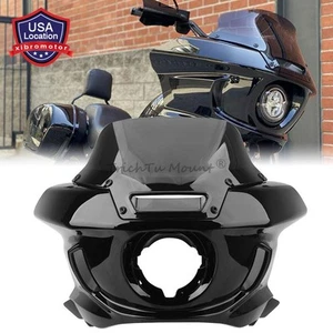 Carenado de faros negro brillante para Harley FXLRST 1YXZ LOW RIDER ST EL - Imagen 1 de 21