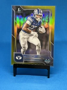 2025 Bowman U Chrome LJ Martin #108 1° rifrattore giallo Bowman 074/350 BYU - Foto 1 di 2