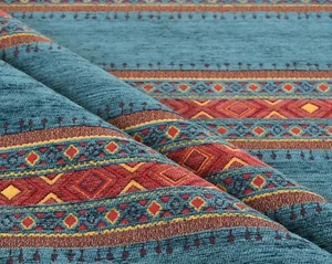 upholstery fabric kilim tribal southwestern turkish moroccan by the yard meter - Picture 1 of 5