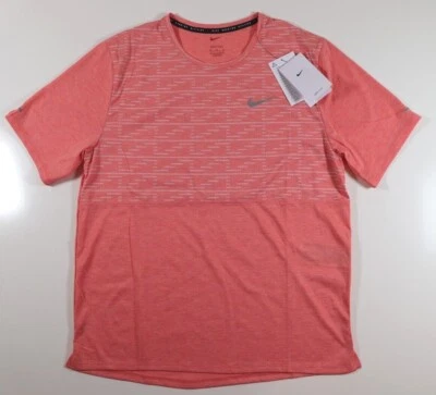 NIKE DRI FIT RUN DIVISION MILER RUNNING TOP MAGIC EMBER DR8762-814 MEN M L - Image 1 of 4