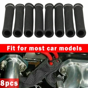 8Pcs For LS1/LS2 2500° Spark Plug Wire Boots Protector Sleeve Heat Shield Cover - Bild 1 von 9