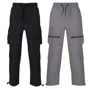 A2Z 4 Kids Boys Active Cargo Trousers Slim Comfortable Activewear Trouser Pants - Picture 1 of 11