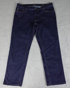 Brax Feel Good Jeans Men's 36x27 Cooper Denim Regular Fit Straight Leg Dark Blue - Picture 1 of 18