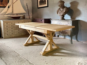 Mesa de comedor rústica con olmo recuperado - Imagen 1 de 6