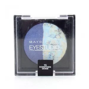 MAYBELLINE EYE STUDIO BAKED EYESHADOW DUO #15 DOWNTOWN DENIM - Bild 1 von 1