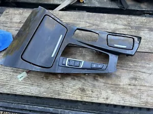 2011-2016 BMW F10 5 Series Center Console Gear Shifter Cup Holder Trim Bezel OEM - Picture 1 of 2