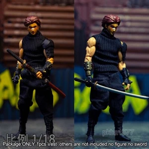 Nuevo Chaleco Suéter Hecho a Mano Escala 1/18 Cuello Alto Ropa Para Figura de Acción de 3.75" - Imagen 1 de 5