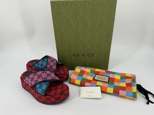 Nuovi sandali da donna originali Luxury Gucci 663666-EU-38,5 / UK-5,5 / US-8,5 - Foto 1 di 12