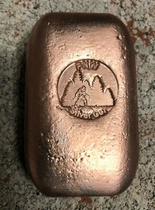 10+ oz Hand Poured PNWSilverCo Copper Classic Bar - .999 Copper Bullion - Picture 1 of 1
