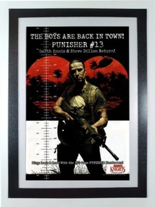 The Punisher Ausgabe 16 Garth Ennis & Steve Dillon Return Ad - gerahmte Zaubererseite - Bild 1 von 7
