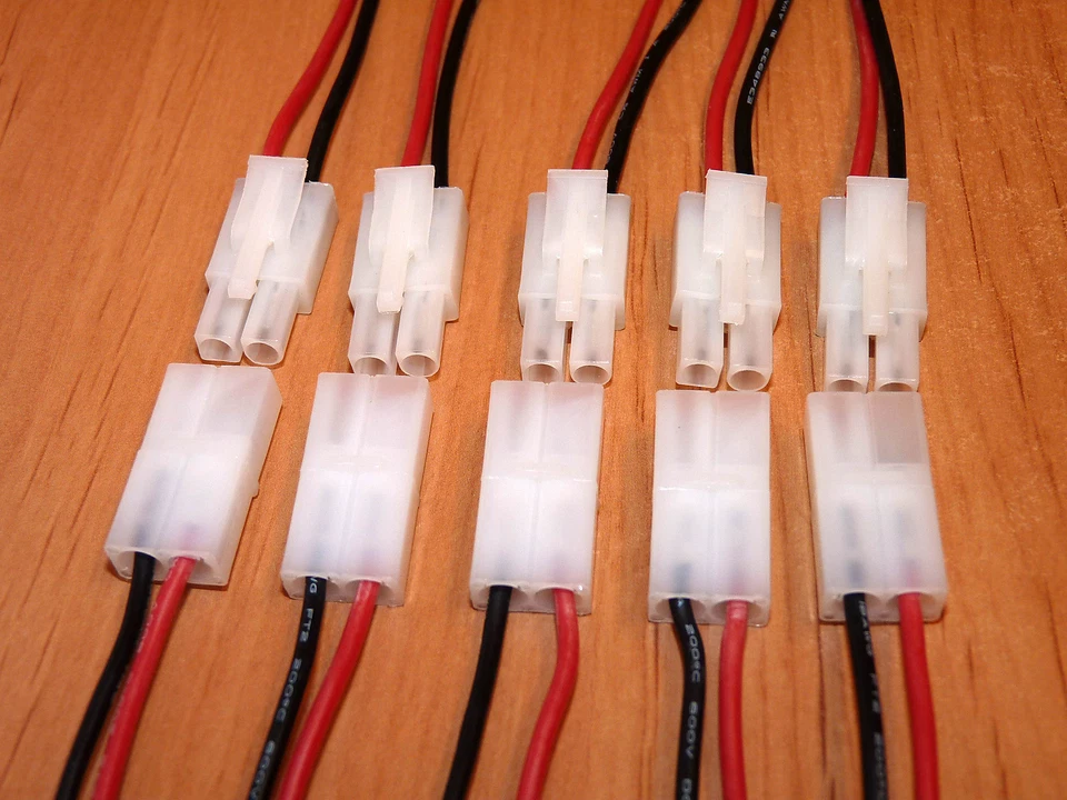 5 Paar Tamiya (Kompatibel) Stecker / Buchse mit Kabel 190mm 5 Sätze Lipo Akku