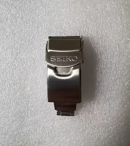 Original Seiko 18mm 20MM Edelstahlarmband mit Double Press Faltschließe - Bild 1 von 3