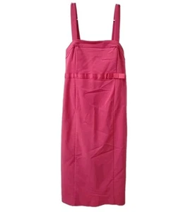 Vtg Motherhood Maternity Dress Sz L Pink Knee Length Stretch Pencil Sundress - Picture 1 of 9