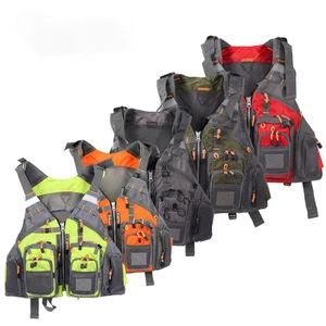 New fishing vest with breathable multiple pockets, flying fishing lure vest - Picture 1 of 17