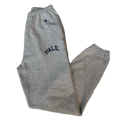 Pantalones deportivos Champion Yale Bulldogs de colección cómodos grises unisex adulto M usados en excelente estado Foto 1 de 4