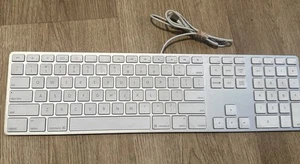Genuine Apple A1243 Wired USB Keyboard w/ Numeric Keypad for iMac, Mac Mini - Bild 1 von 8