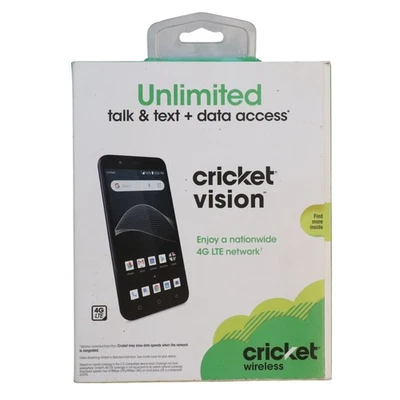 New Sealed Cricket Wireless Vision w/16GB 5.5" 4G LTE Quad-Core - Image 1 of 4