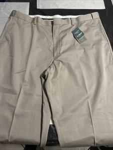 Pantaloni chino cachi LL Bean da uomo resistenti alle rughe comodi in vita, 44x30, nuovi con etichette - Foto 1 di 7